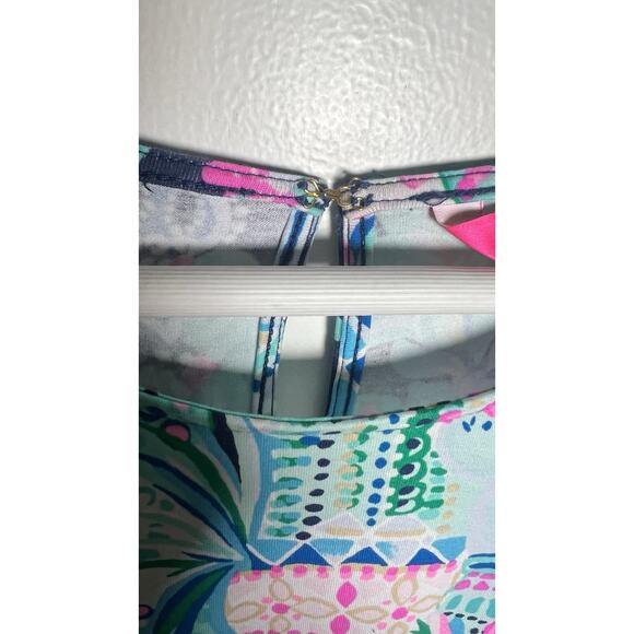 Lilly Pulitzer Britton Romper in Lookin Sharp Preppy Colorful Beachy Size XS - Picture 9 of 12